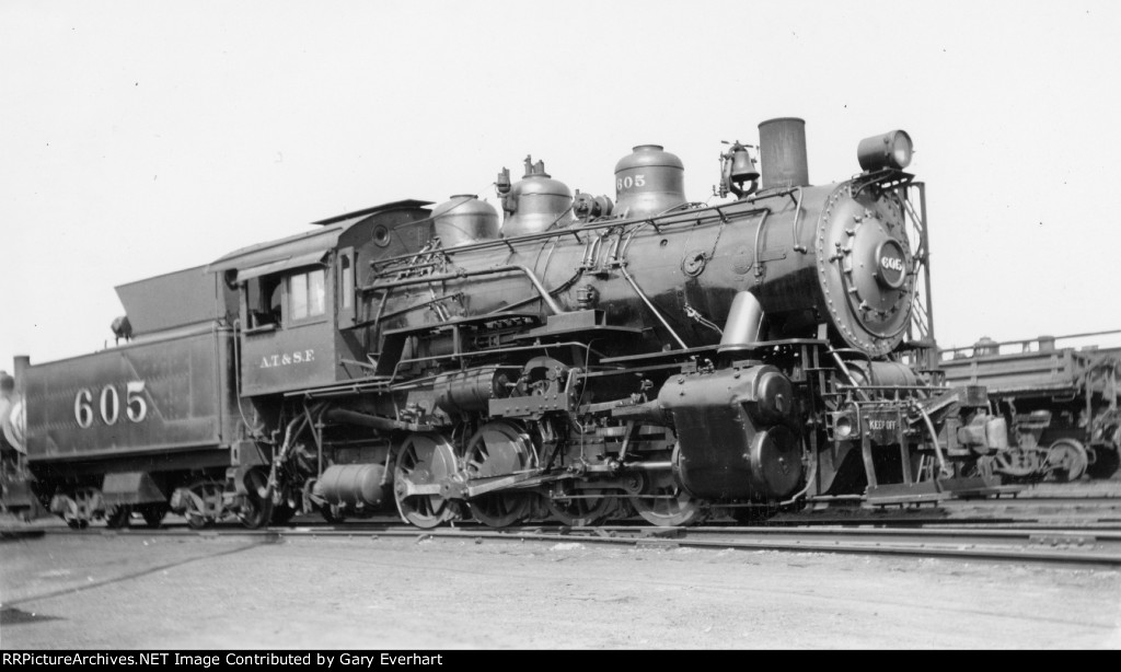 ATSF 0-8-0 #605 - Atchison, Topeka & Santa Fe